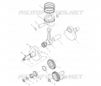 CRANKSHAFT AND PISTON