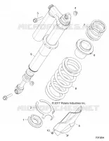 SUSPENSION, REAR SHOCK MOUNTING