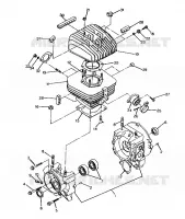 CRANKCASE AND CYLINDER 250 4X6/W928627 (4922902290039A)
