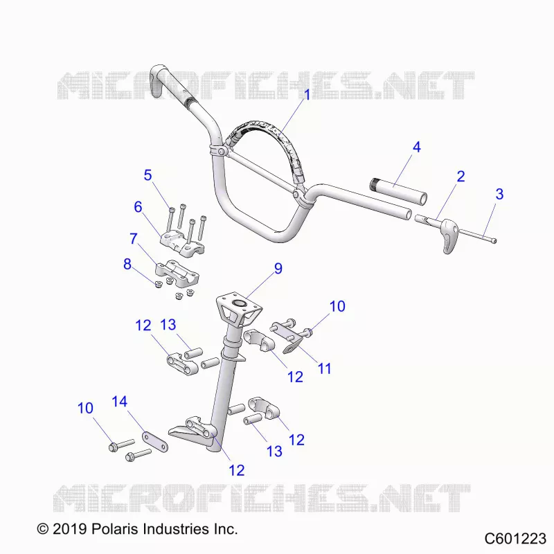STEERING, HANDLEBAR MOUNTING