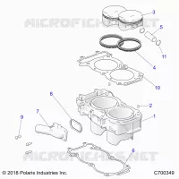 CYLINDER AND PISTON
