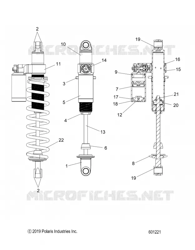 SUSPENSION, REAR SHOCK TRACK
