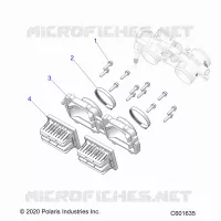 ENGINE, REED VALVE AND THROTTLE BODY ADAPTOR