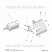 STARTER MOTOR/SHIELD