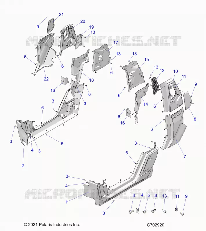 BODY, LOWER ROCKERS, REAR FENDERS, PILLARS