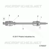 DRIVE TRAIN, REAR HALF SHAFT 