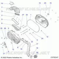 DRIVE TRAIN, CLUTCH COVER AND DUCTING