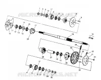 MIDDLE DRIVE ASSEMBLY ASSEMBLY 6X6 400L W948740 (4926802680B014)