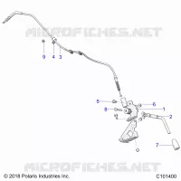 PARKING BRAKE BRAKE HANDLE