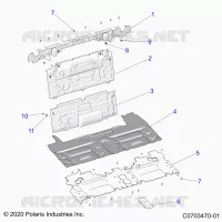 REAR BODYWORK CLOSEOFF, CENTER PANELS