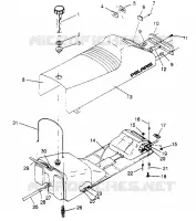 SEAT   GAS TANK ASSEMBLY 500 CARB 0952764 (4929192919A007)