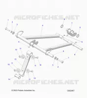 SUSPENSION, FRONT TORQUE ARM