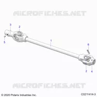 DRIVE TRAIN, FRONT PROP SHAFT