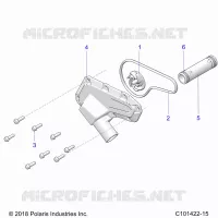 ENGINE, WATERPUMP IMPELLER AND COVER