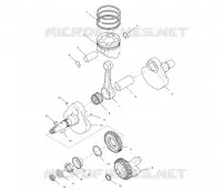 CRANKSHAFT AND PISTON