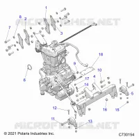 ENGINE, TRANSMISSION MOUNTING & LONG BLOCK