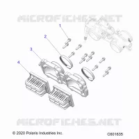 ENGINE, REED VALVE AND THROTTLE BODY ADAPTOR