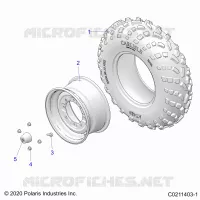 WHEELS, FRONT TIRE