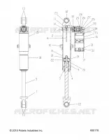 SUSPENSION, REAR SHOCK TRACK, HI LO ADJ., SNOW CHECK (7044383)