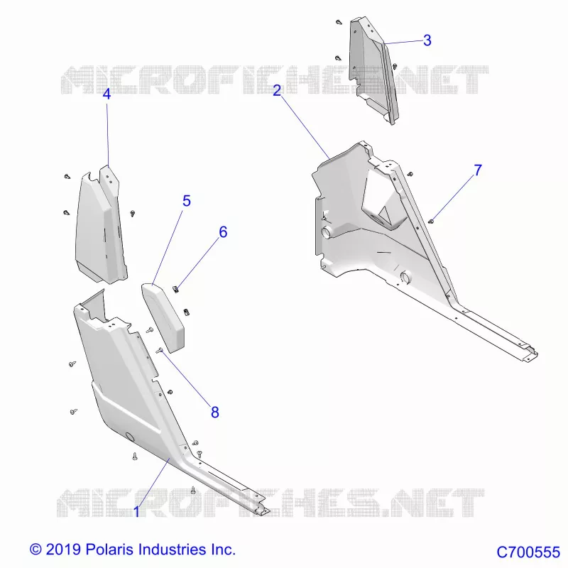REAR BODYWORK FENDERS
