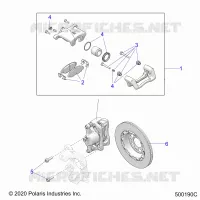 BRAKES, FRONT BRAKE CALIPER (SL/SLR MODELS)
