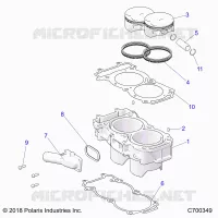 CYLINDER AND PISTON