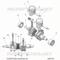 ENGINE, PISTON AND CRANKSHAFT