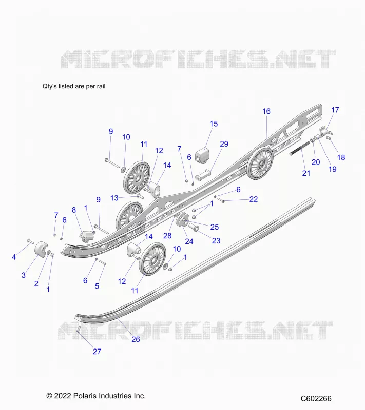 SUSPENSION, RAIL BEAM LH/RH