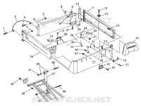 REAR BED MOUNTING MAGNUM 6X6 W968744 AND SWEDISH MAGNUM 6X6 S968744 (4936073607A008)