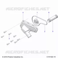 ENGINE, WATERPUMP IMPELLER AND COVER