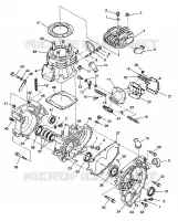 CRANKCASE AND CYLINDER 6X6 350L W938739 (4924062406043A)