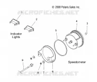 SPEEDOMETER AND INDICATOR LIGHTS