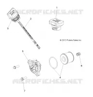OIL FILTER, DIPSTICK AND FILL CAP
