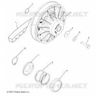 DRIVE TRAIN, SECONDARY CLUTCH