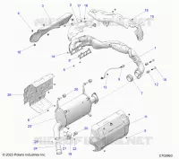 ENGINE, EXHAUST SYSTEM