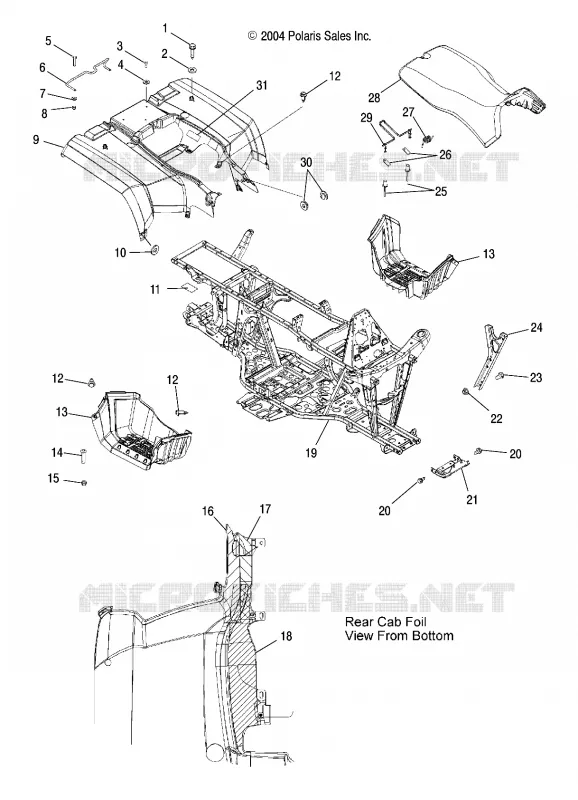 REAR CAB   SEAT