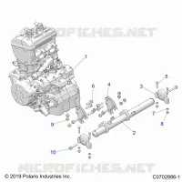 ENGINE, MOUNTING & LONG BLOCK