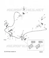 CHASSIS, HOOD HINGE CABLE ASM.