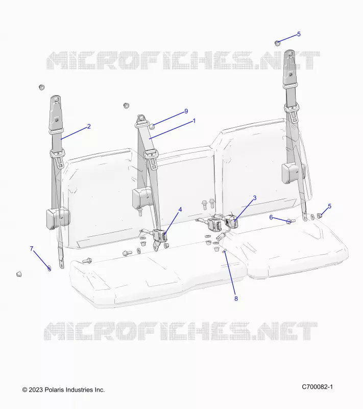 SEAT BELT AND MOUNTING