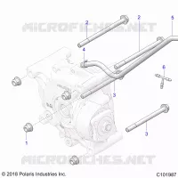 DRIVE TRAIN, REAR GEARCASE, MOUNTING