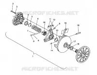 DRIVE CLUTCH ASSEMBLY TRAIL / 0930761 (4923222322025A)