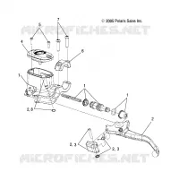 FRONT BRAKE BRAKE LEVER AND MASTER CYLINDER