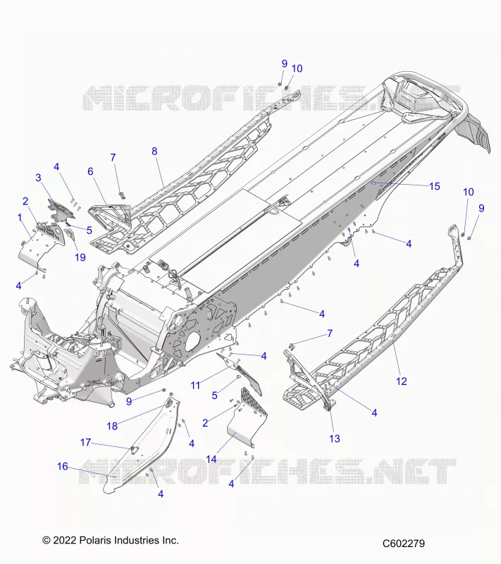 CHASSIS, CLUTCH GUARD, FOOTRESTS, AND RUNNINGBOARDS