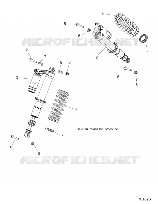 SUSPENSION, FRONT SHOCK MOUNTING