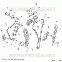 ENGINE, TIMING AND OIL CHAIN DRIVES