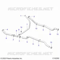 ENGINE, COOLING SYSTEM, HOSES