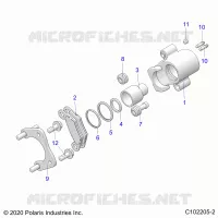 BRAKES, REAR CALIPER