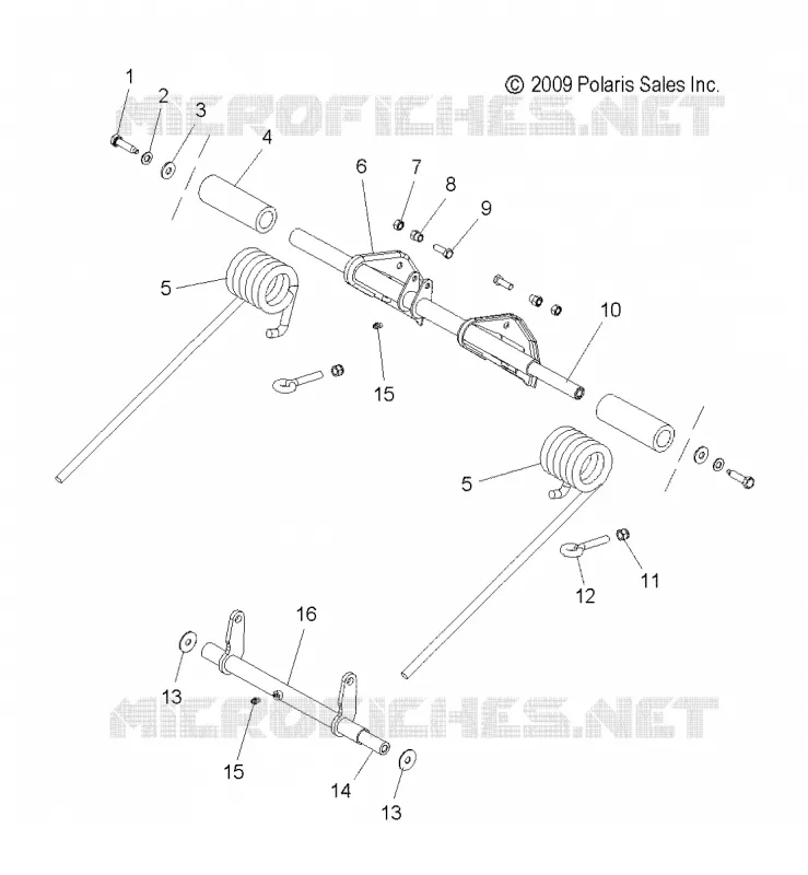 REAR SUSPENSION TORQUE ARM AND PIVOT ARM