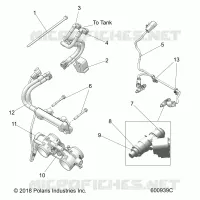 FUEL SYSTEM, RAIL, LINES AND THROTTLE BODY