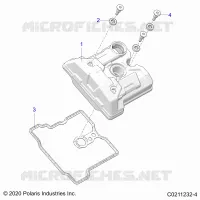 ENGINE, VALVE COVER
